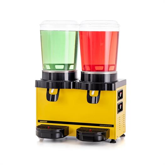 Samixir Twin Panoramik Analog 10+10 Lt Soğutuculu İçecek Dispenseri Makinesi MM20-AY
