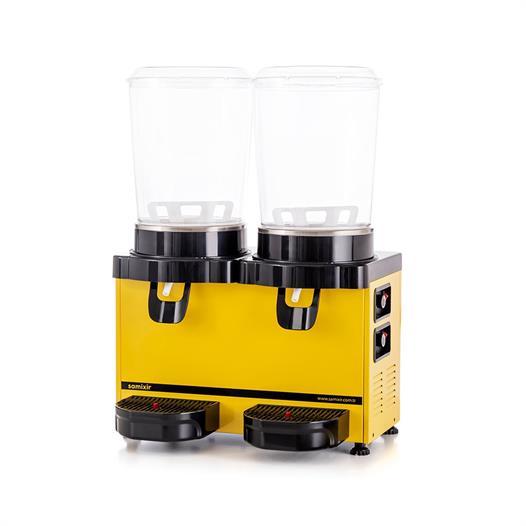 Samixir Twin Panoramik Analog 10+10 Lt Soğutuculu İçecek Dispenseri Makinesi MM20-AY