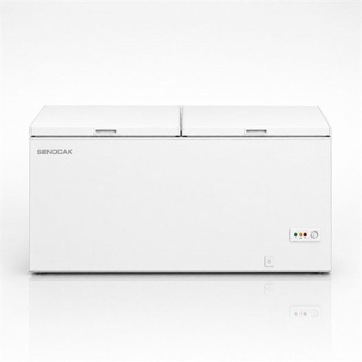 Şenocak D-621 DF Dual Inox Çift Kapaklı Sandık Tipi Derin Dondurucu