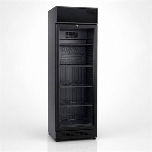 Şenocak GC-375 EC Carel Tek Kapılı Siyah Termostatlı Şişe Soğutucu Dolap 220V