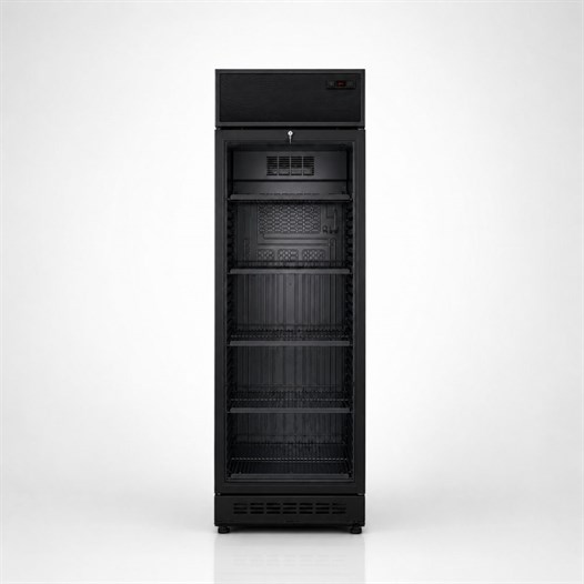 Şenocak GC-375 EC Carel Tek Kapılı Siyah Termostatlı Şişe Soğutucu Dolap 220V