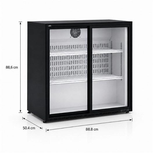 Şenocak S220 BB DD Çift Kapılı Sürgü Camlı Back Bar Şişe Soğutucu 220V