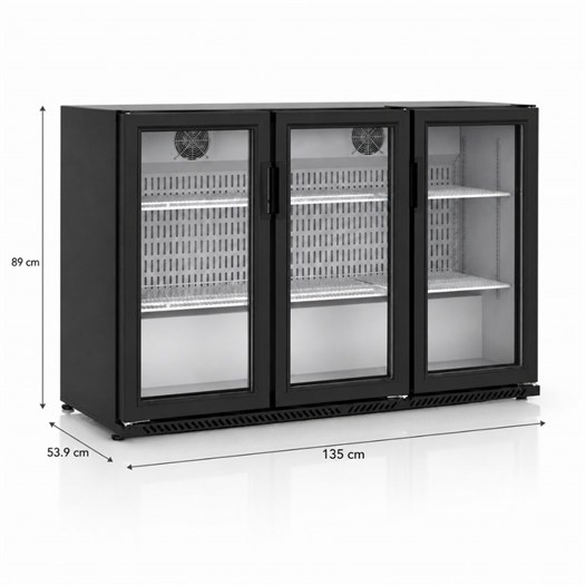 Şenocak S340 BB TD 3 Kapılı Menteşeli Back Bar Şişe Soğutucu 220V