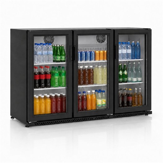 Şenocak S340 BB TD 3 Kapılı Menteşeli Back Bar Şişe Soğutucu 220V