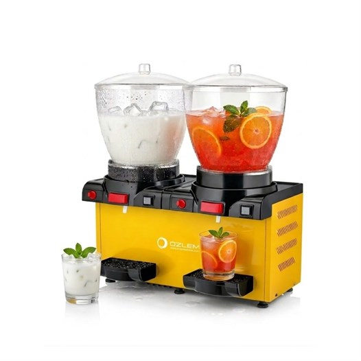 Şerbetto 20+20 Litre Şerbet ve Ayran Soğutucu - Siyah