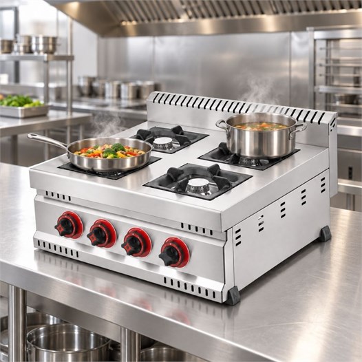 Silverinox 600 Seri Tüplü Set Üstü 4 Gözlü Prof Ocak