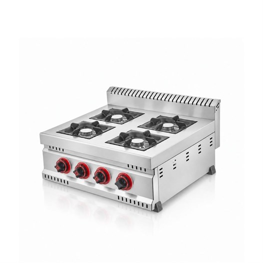 Silverinox 600 Seri Tüplü Set Üstü 4 Gözlü Prof Ocak