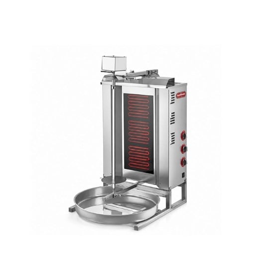 Silverinox Elektrikli 3 Radyan Üstten Motorlu Döner Makinesi 380V