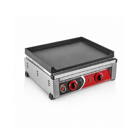Silverinox Elektrikli Set Üstü Döküm Düz Pleyt Izgara 50 Cm 220V