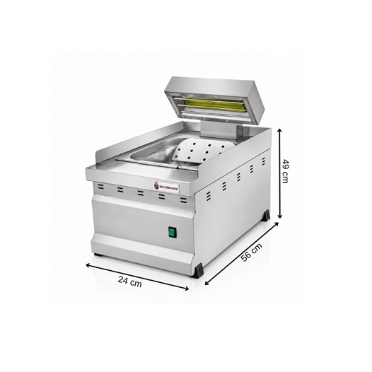 Silverinox Elektrikli Set Üstü Patates Dinlendirme Ünitesi 220V