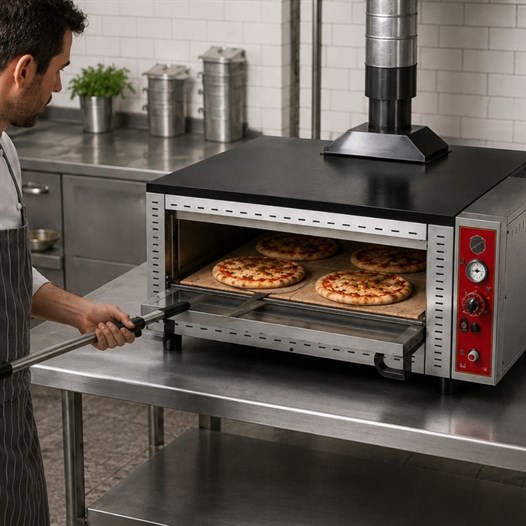 Silverinox Tüplü 30 Cm 4 Pizza Kapasiteli Pizza Fırını