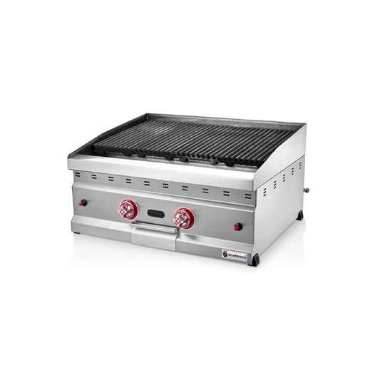 Silverinox Tüplü Set Üstü Lavtaşlı Izgara 70 Cm