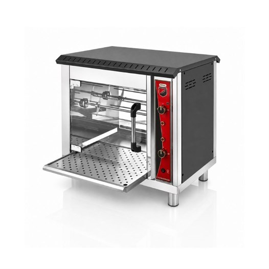 Silverinox Tüplü Set Üstü Piliç Çevirme 2 Şiş 6 Piliç