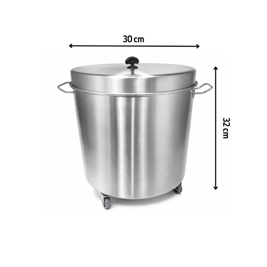 ÜRET Tekerlekli Çöp Arabası 30x32 cm