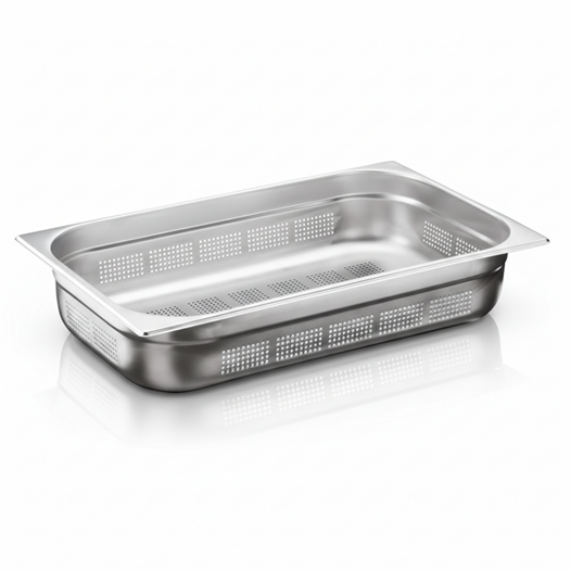 ÜRET Delikli Gastronom Küvet GN 1/1 40 mm 5 lt