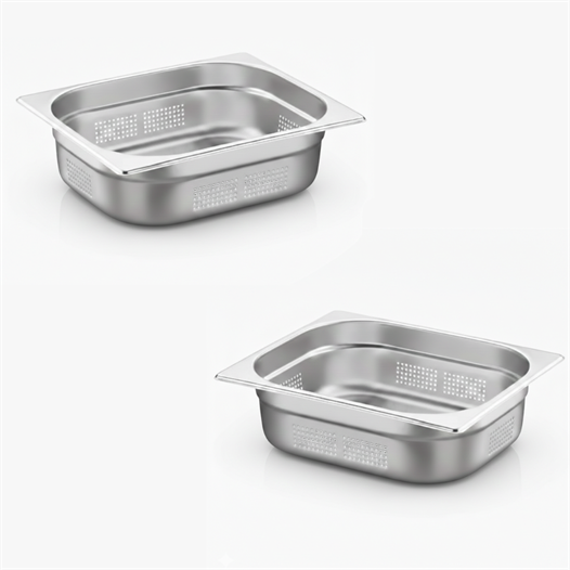ÜRET Delikli Gastronom Küvet GN 1/2 65 mm 4 lt