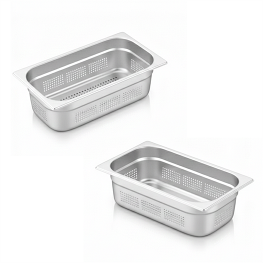 ÜRET Delikli Gastronom Küvet GN 1/3 200 mm 7,8 lt