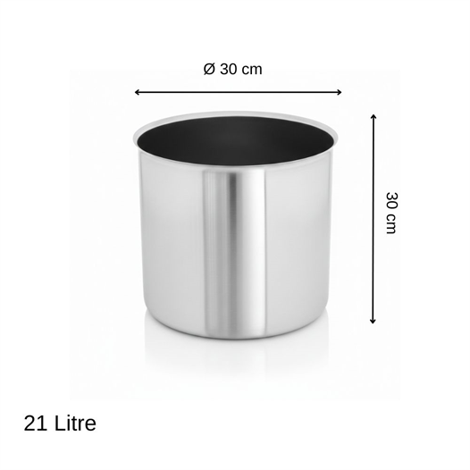 ÜRET Endüstriyel Çorbalık Kovan 21 Litre (30 x 30 cm)