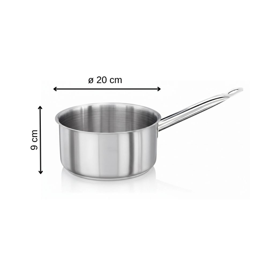 ÜRET Endüstriyel Tabansız Kaçerola Tava 20x9 cm