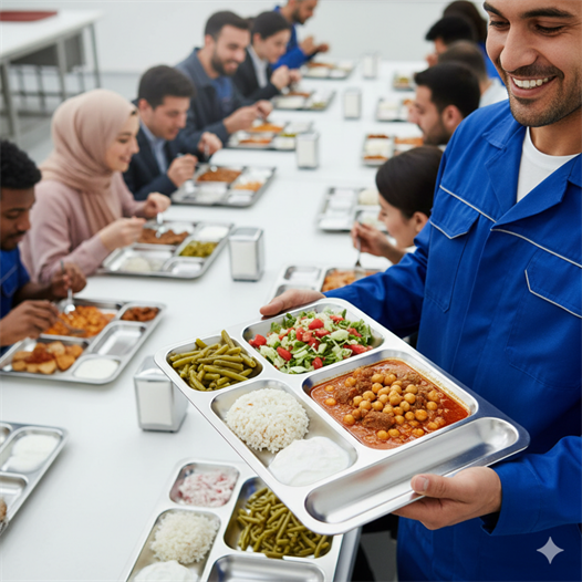 ÜRET Self Servis Tabldot Kahvaltılık Tepsi 18,5 x 28 cm