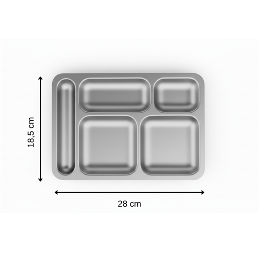 ÜRET Self Servis Tabldot Kahvaltılık Tepsi 18,5 x 28 cm
