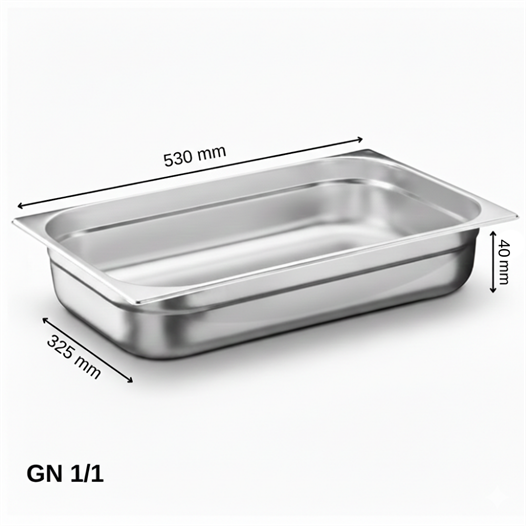 ÜRET Standart Gastronom Küvet GN 1/1 40 mm 5 lt