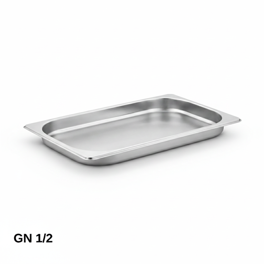 ÜRET Standart Gastronom Küvet GN 1/2 20 mm 1,25 lt