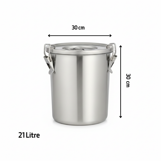 ÜRET Tabansız Yemek Taşıma Kabı 21 Lt 30x30 cm