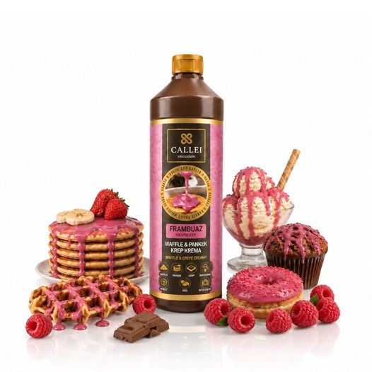 Callei Frambuaz Waffle Sos 1 Kg | Profesyonel Frambuaz Sosu
