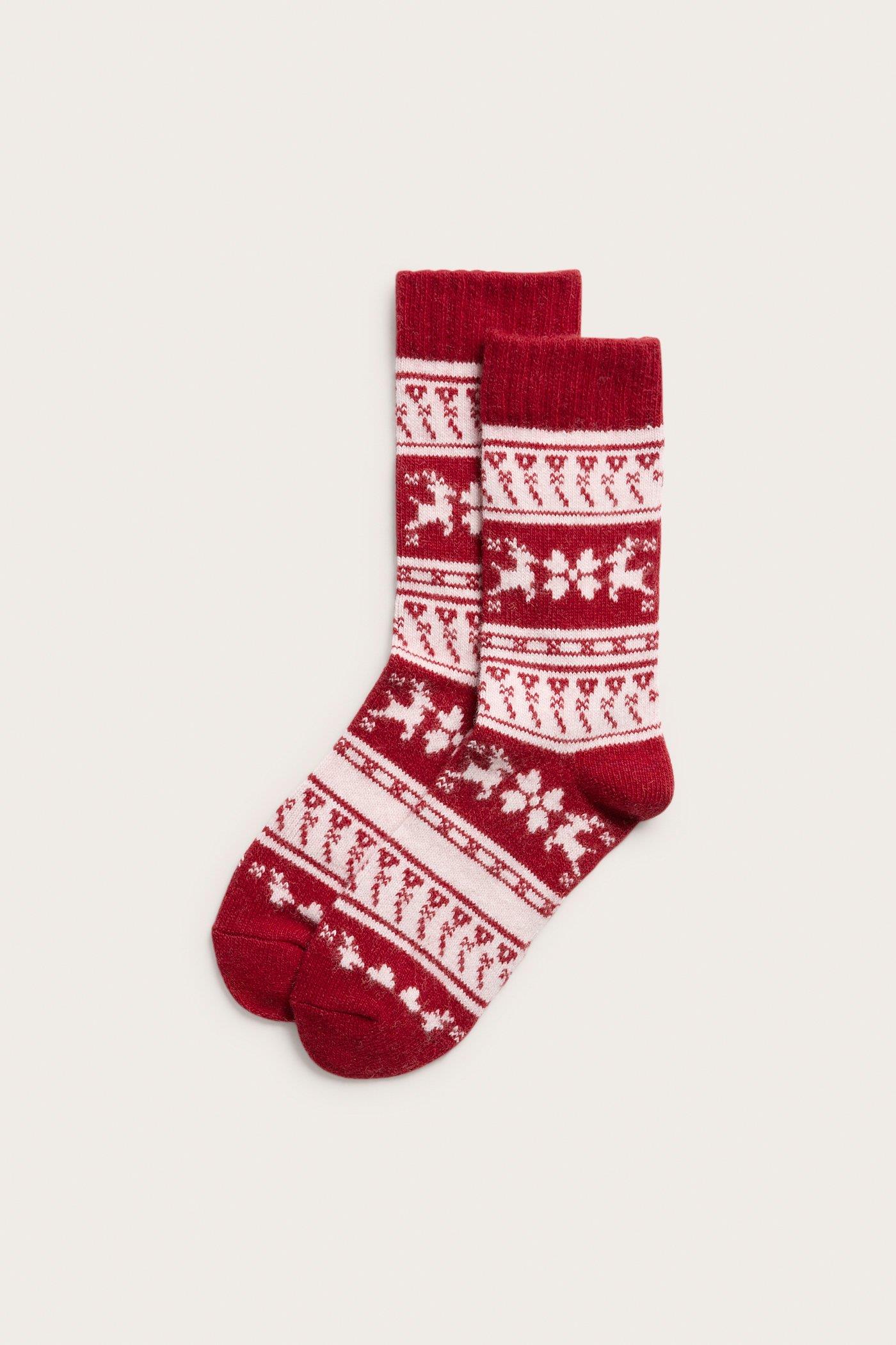 Cozy Winter Theme Yünlü Çorap
