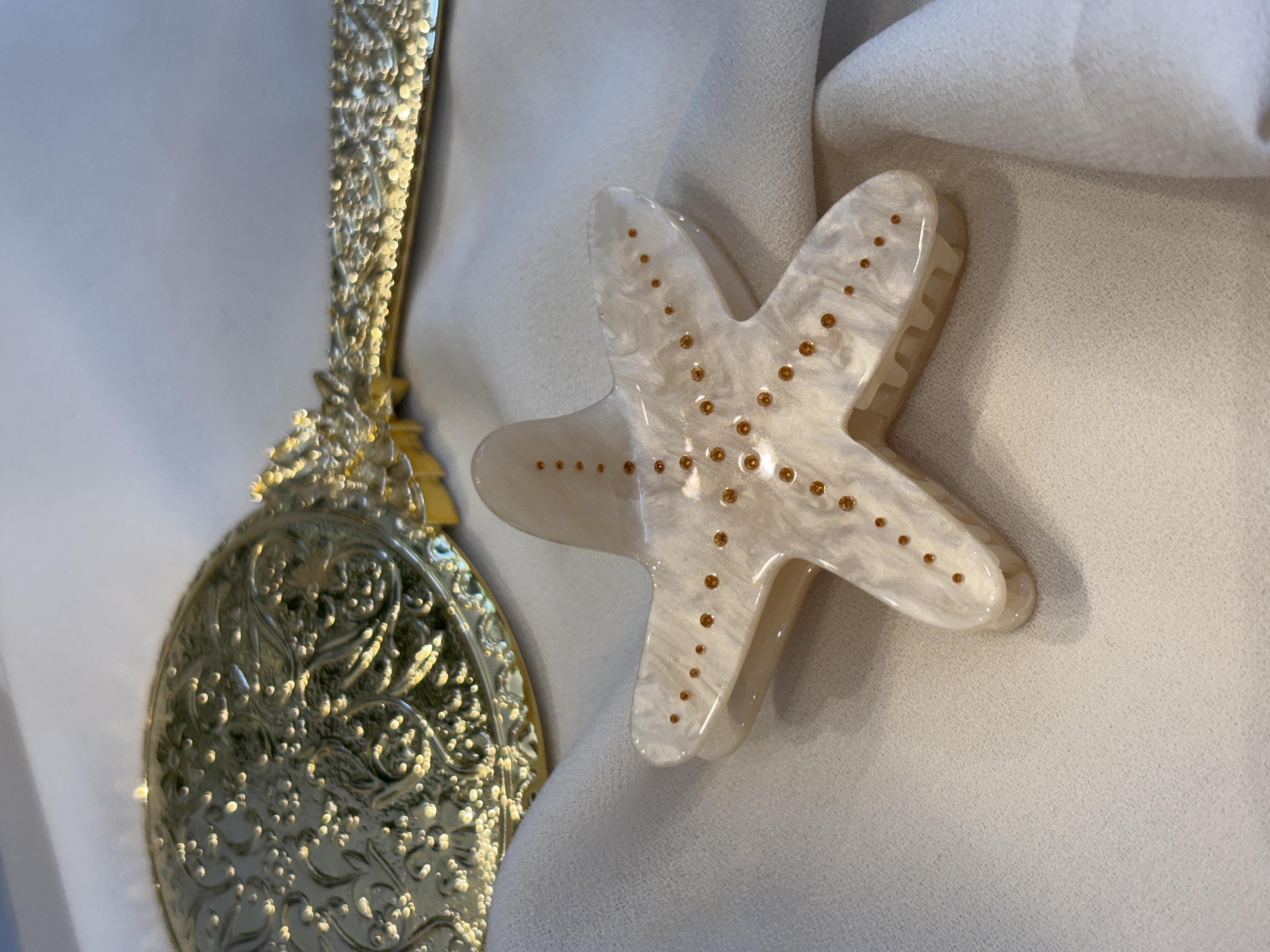 Starfish Tasarım Lüks Kemik Mandal Toka