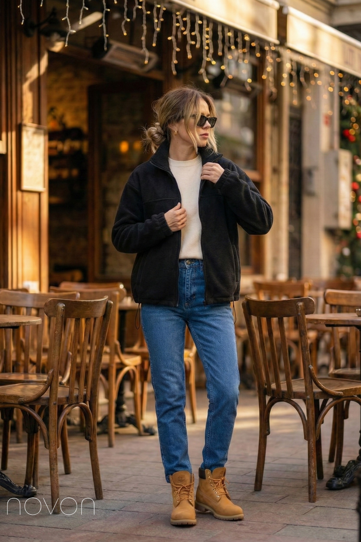 Premium Fermuarlı Kaşe Ceket