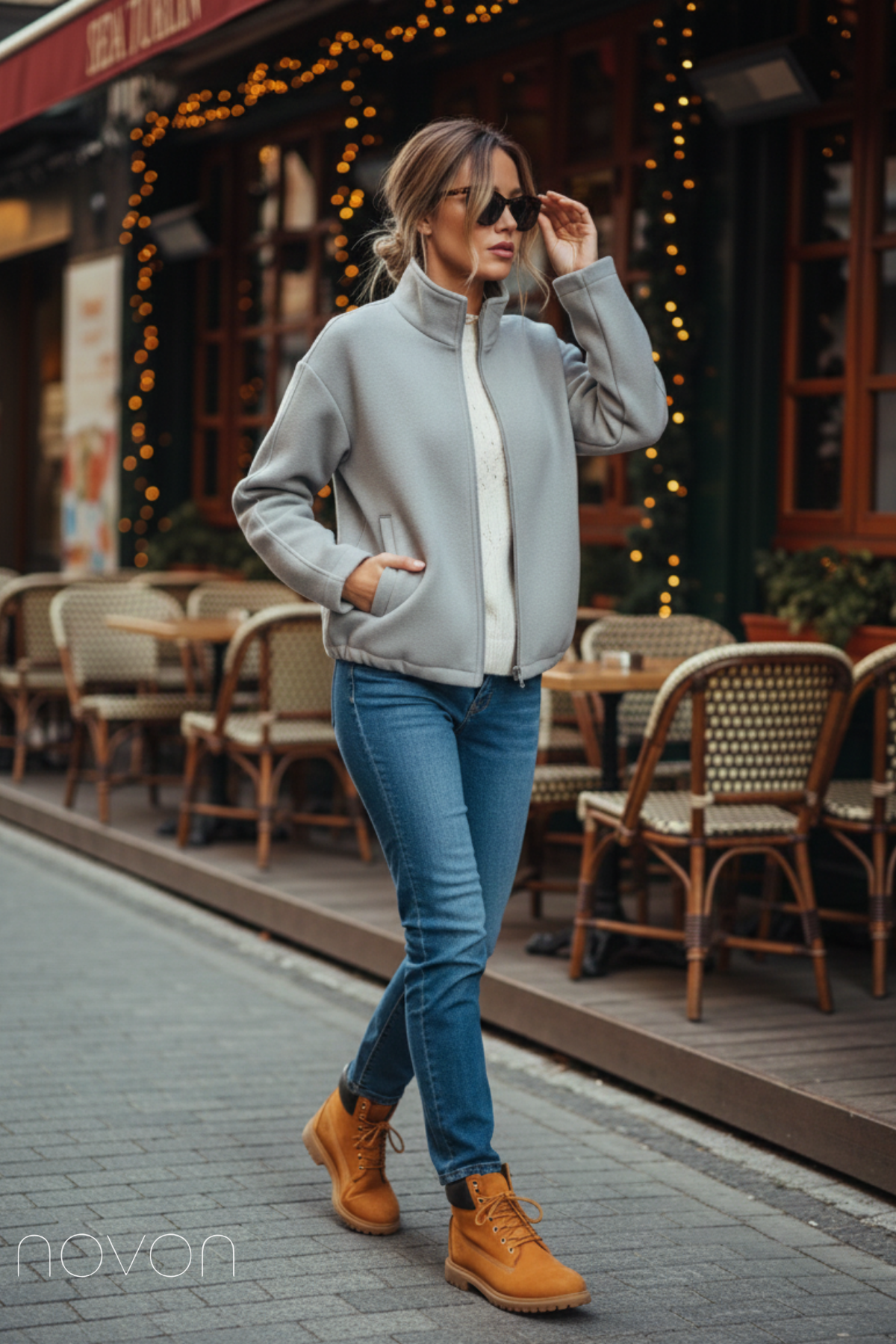 Premium Fermuarlı Kaşe Ceket