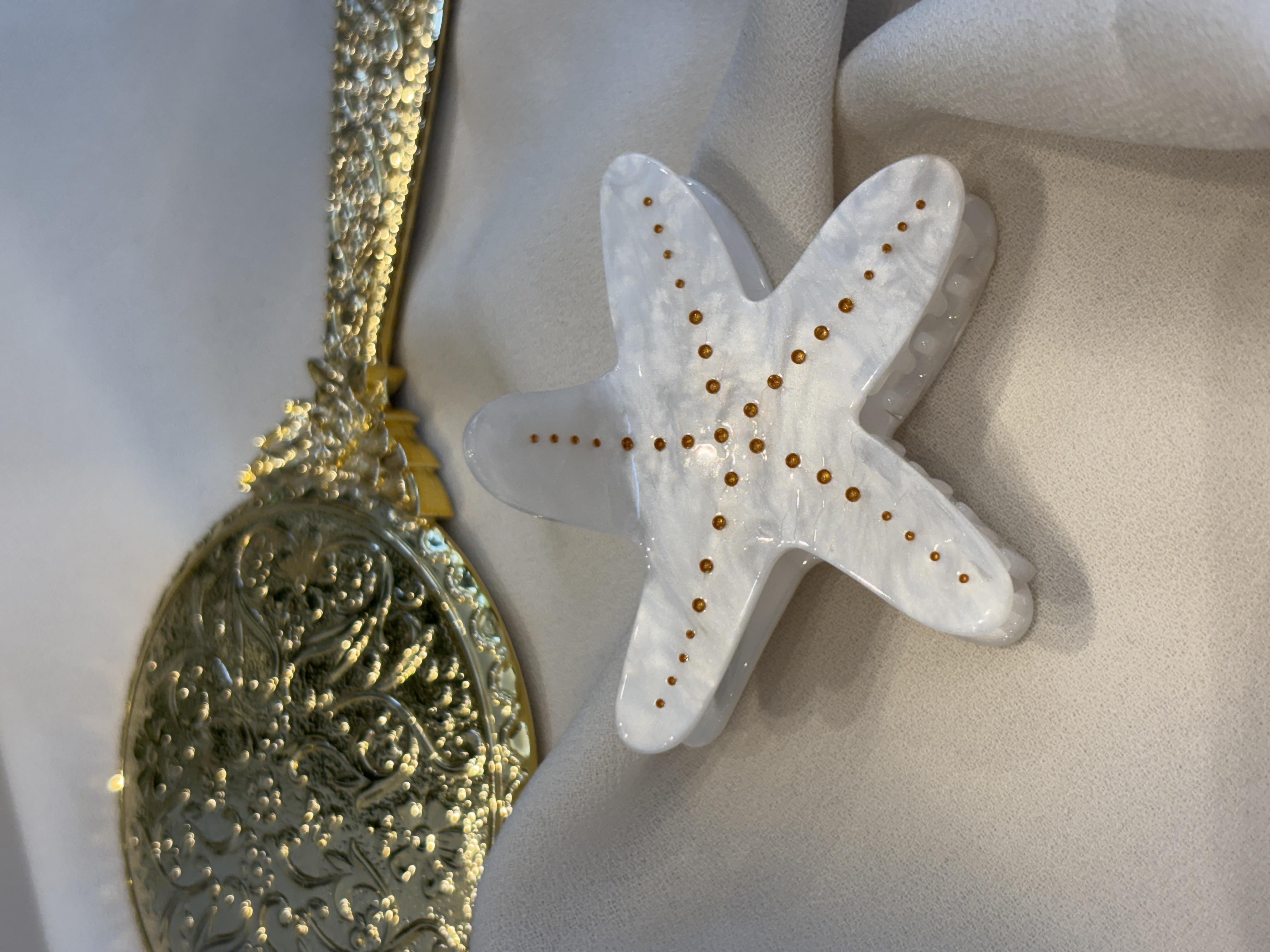 Starfish Tasarım Lüks Kemik Mandal Toka