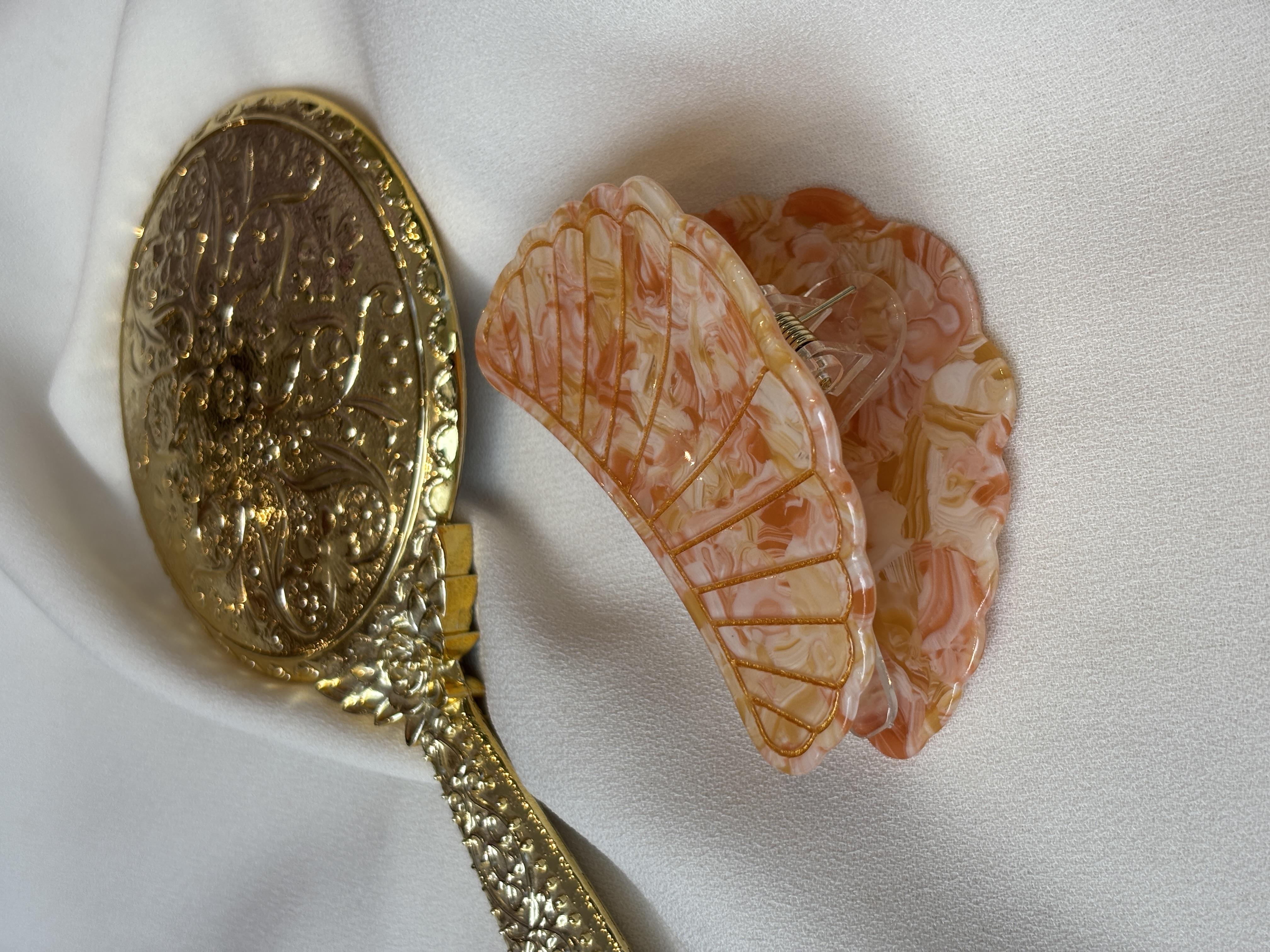 Oyster Tasarım Lüks Kemik Mandal Toka