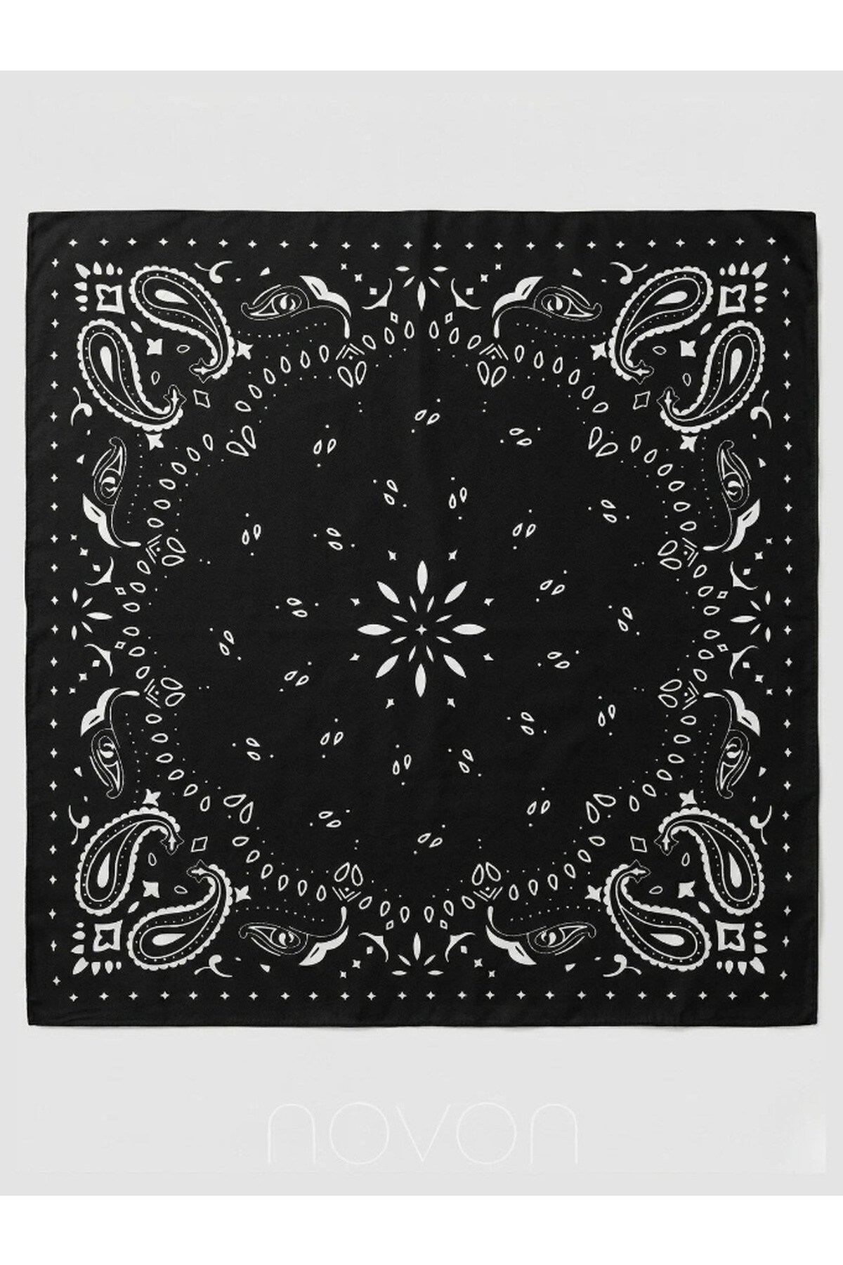 Kujten Tasarım Wool Feeling Kare Şal / Omuz Şalı / Bandana ( 90 x 90 cm.)