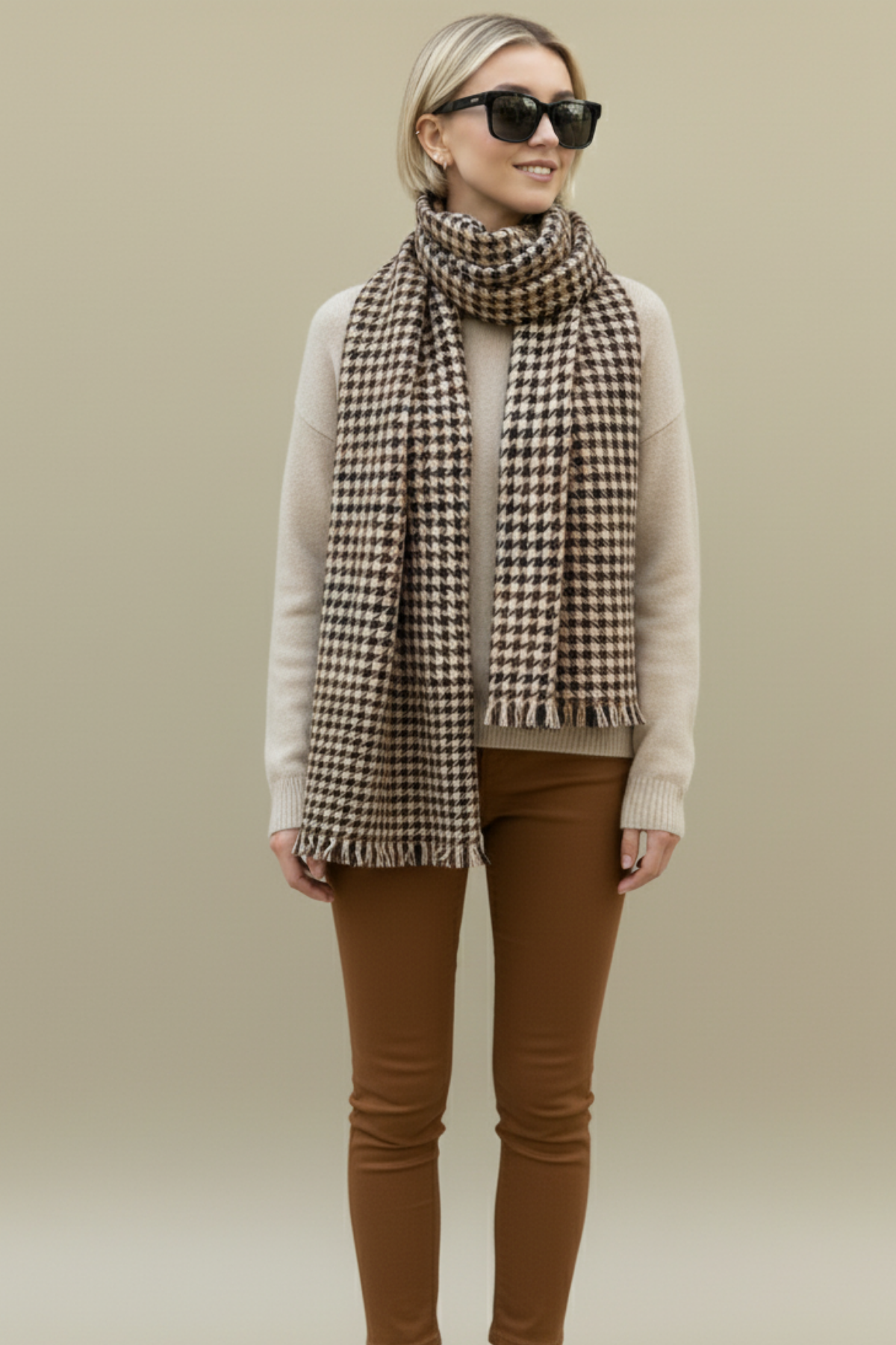 Basic Trend Soft Dokulu Kışlık Şal/Atkı