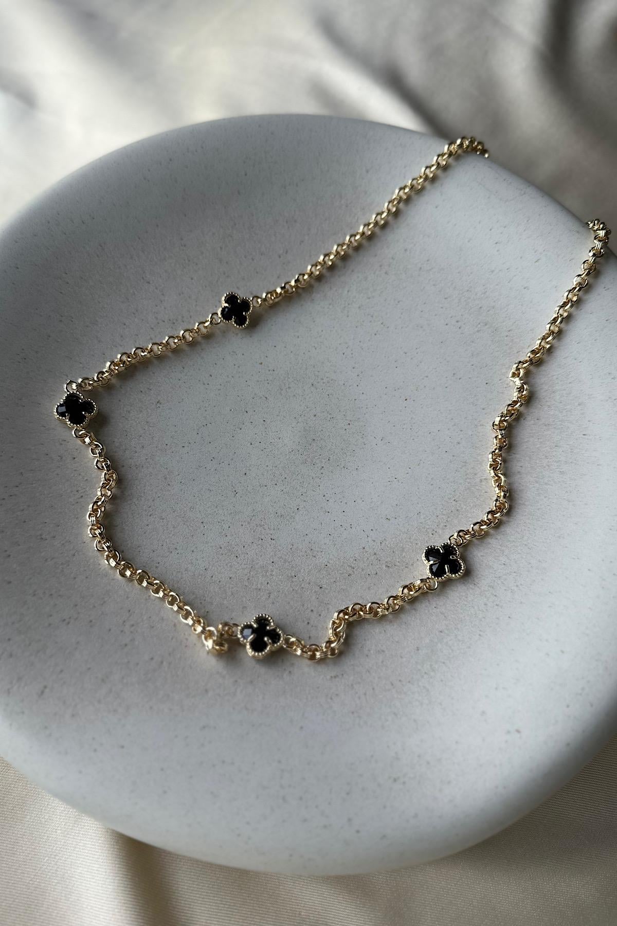 Premium Design VC Arpels Altın Kaplama Uzun Kolye