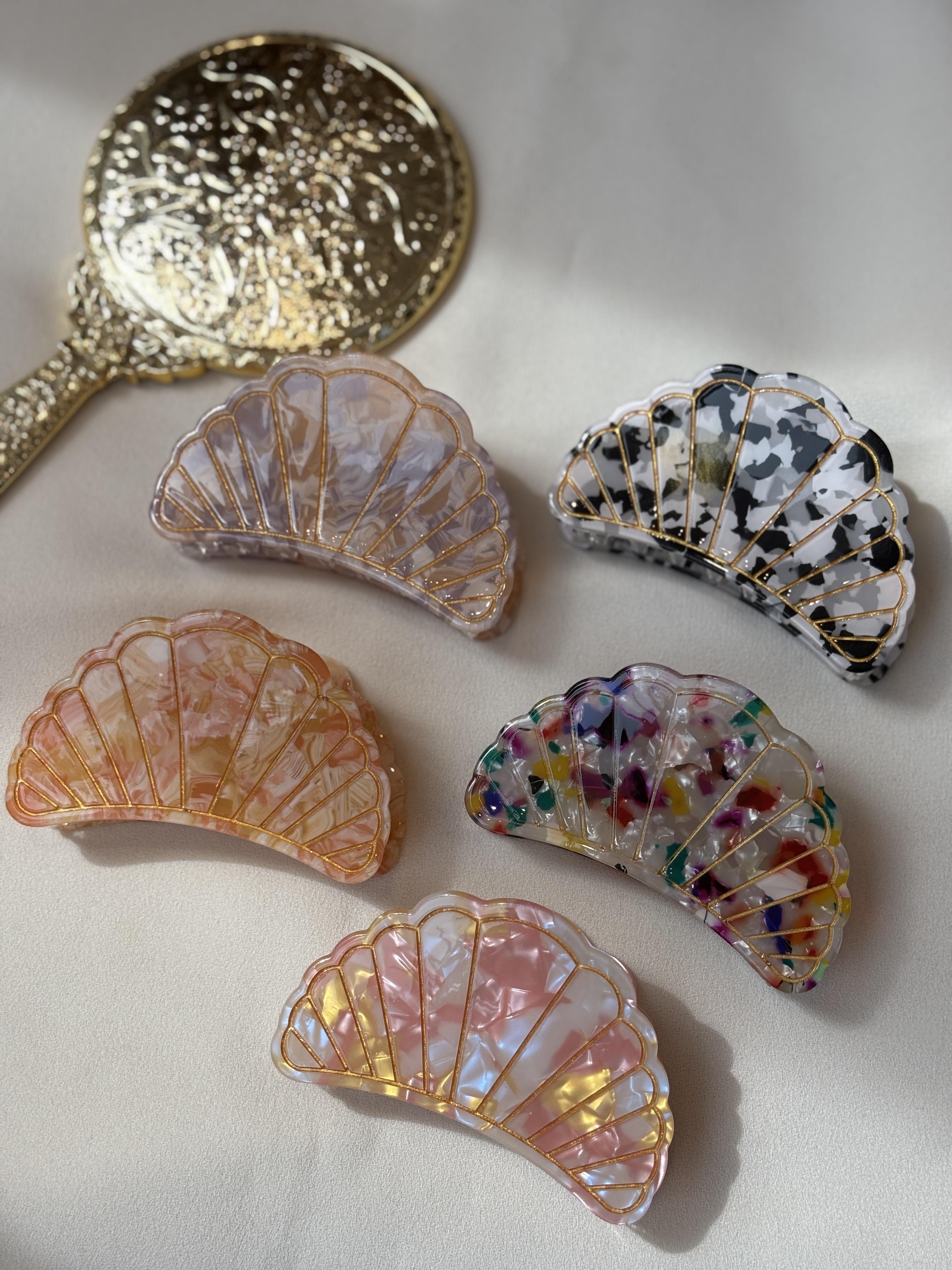 Oyster Tasarım Lüks Kemik Mandal Toka