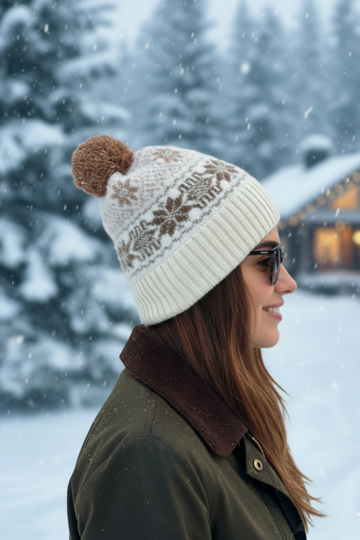 Cozy Winter Theme Soft Tasarım Ponponlu Bere