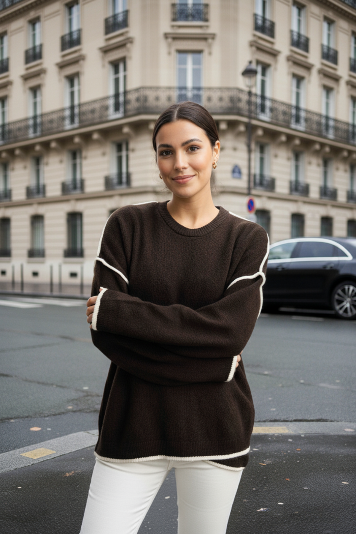 Premium V-Cut Tasarım Triko Kazak