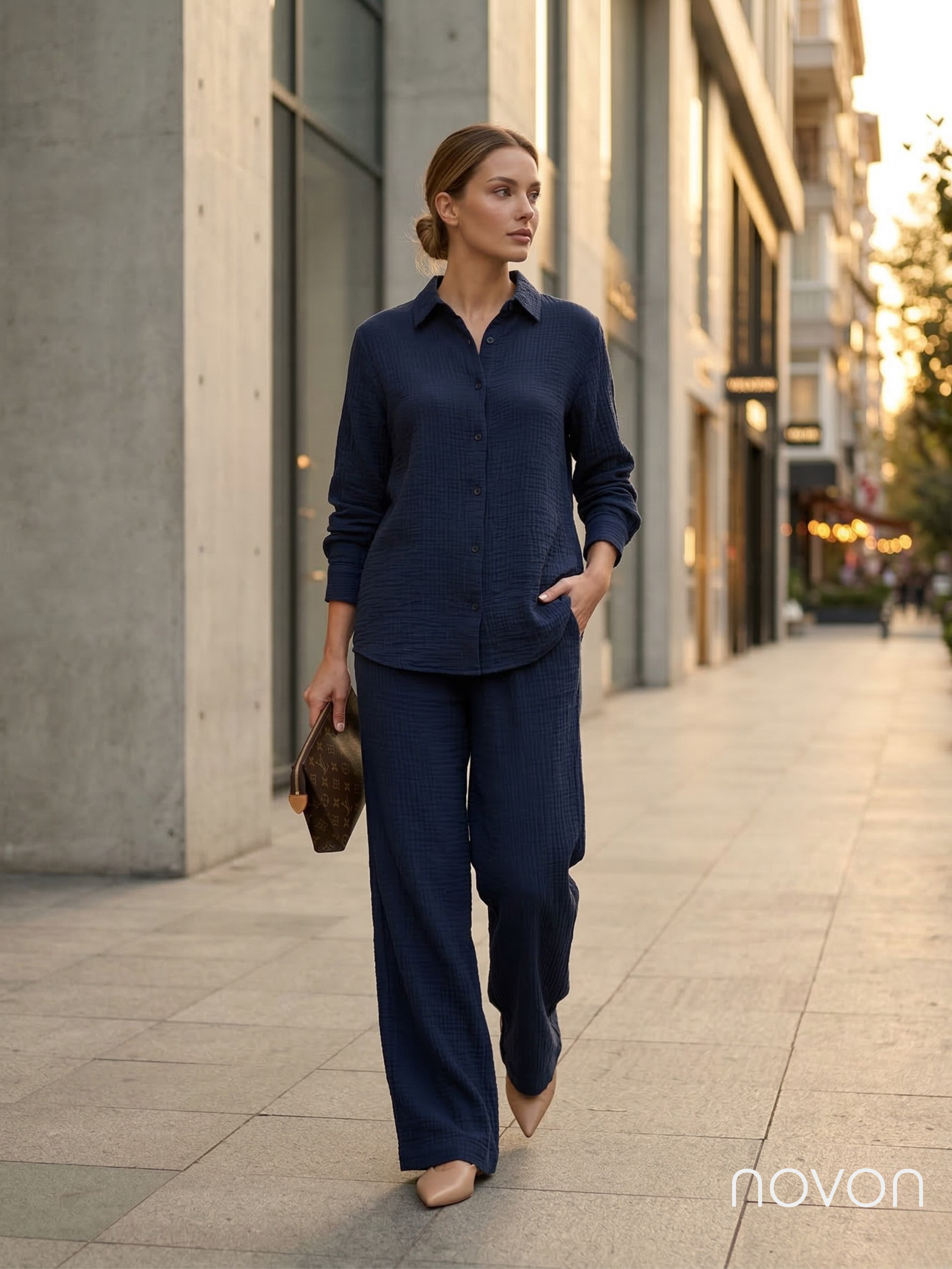 Umbria Tasarım Modal Kumaş Premium Gömlek