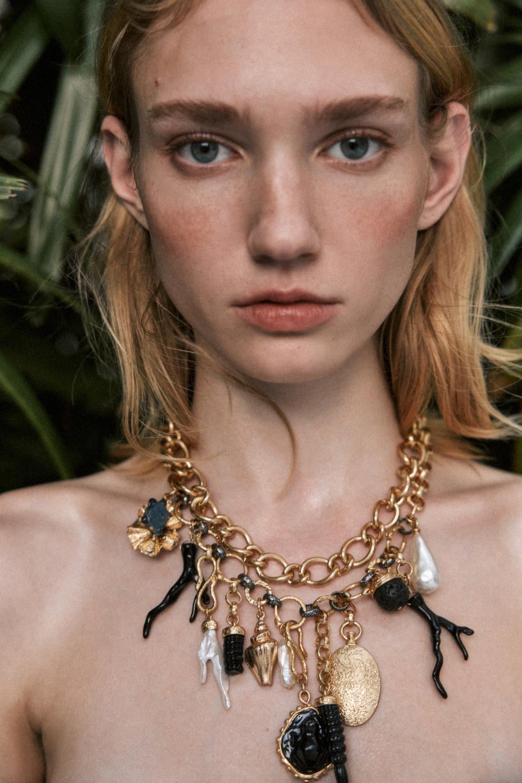 ZRA Model Black Ocean Design Kombin Kolye