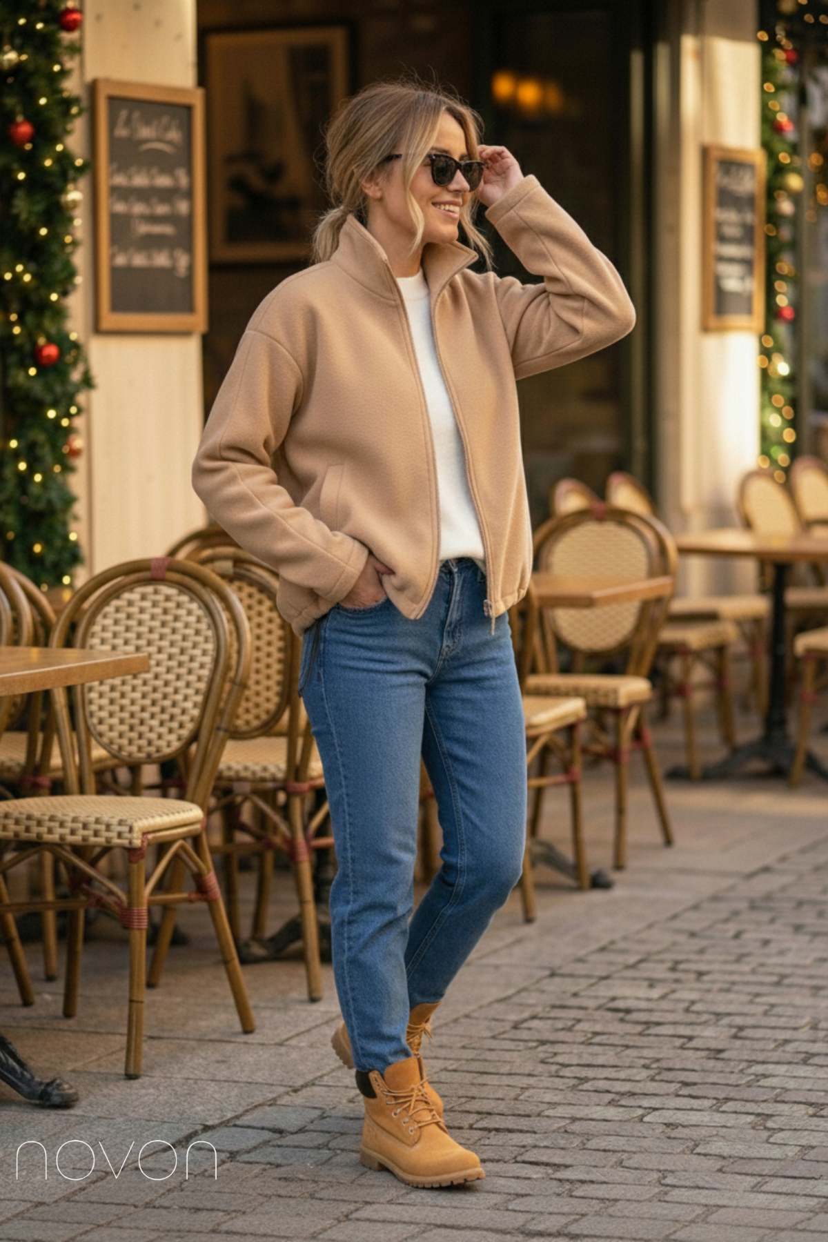 Premium Fermuarlı Kaşe Ceket