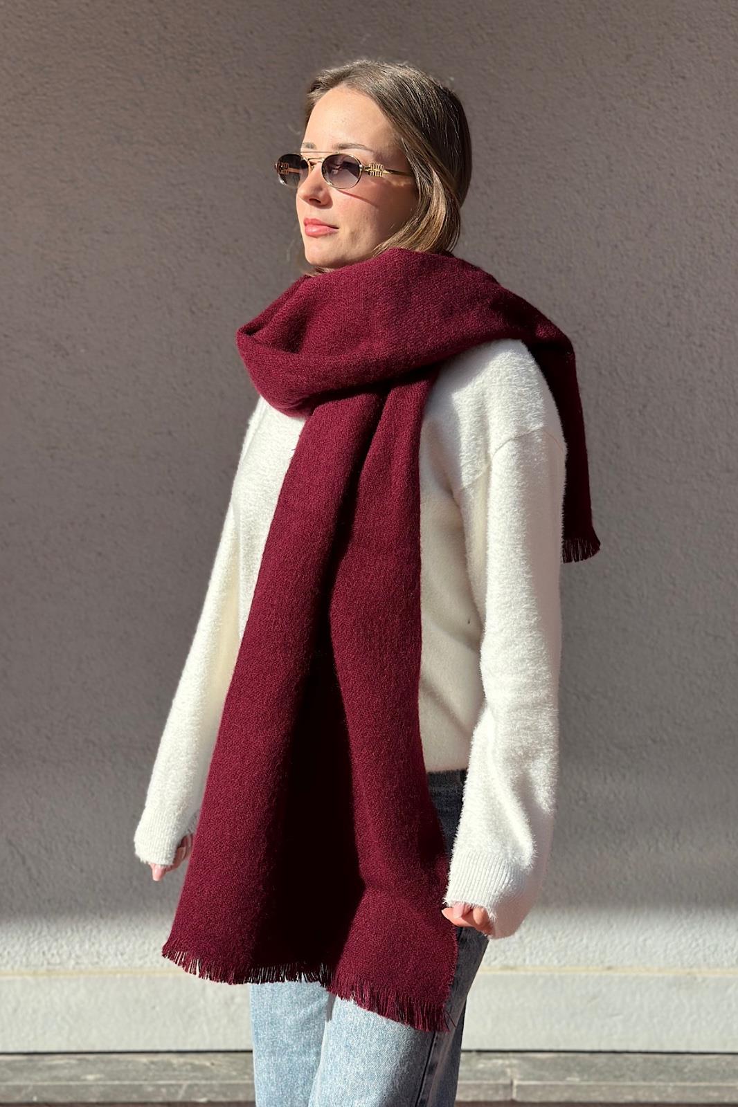 Basic Trend Soft Dokulu Kışlık Şal/Atkı