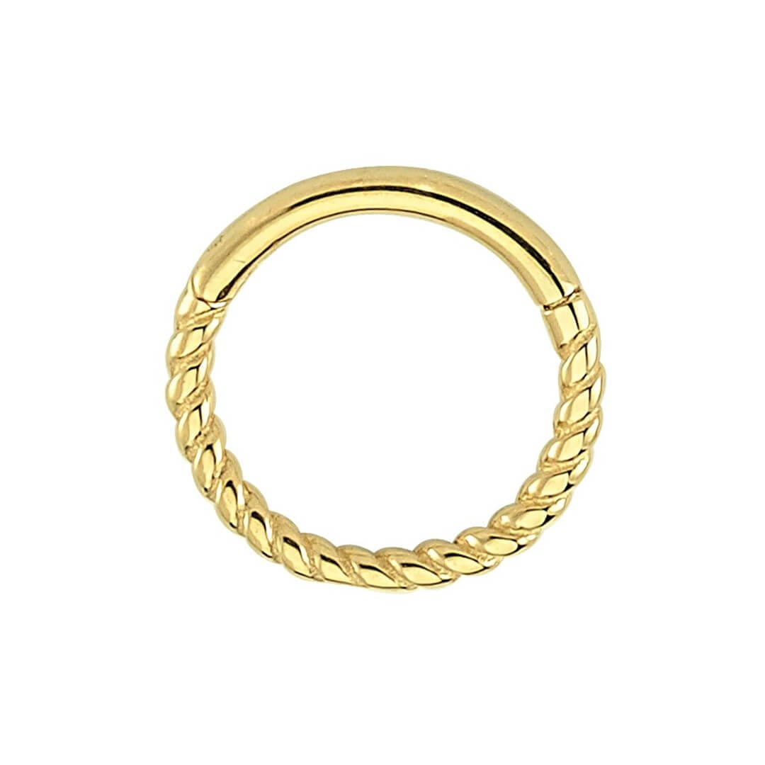 Tragus Halka Altın Piercing – Sezar