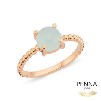 Alice Mavi Kalsedon Yüzük