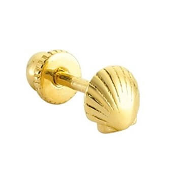 Altın Piercing – Deniz Kabuğu