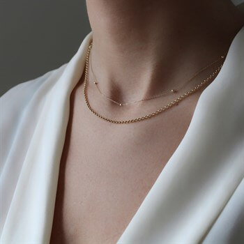 Altın Zincir Kolye – Rolo