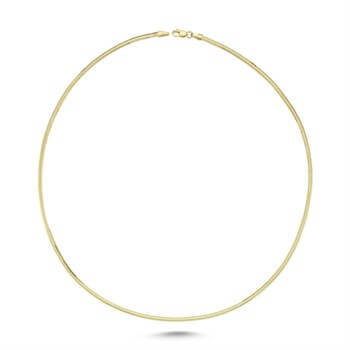 Altın Zincir Kolye – Yassı Yılan – İnce